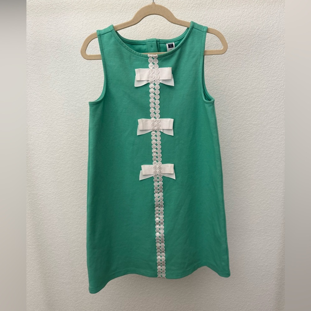 Janie and Jack Green Sheath Dress, Size 7